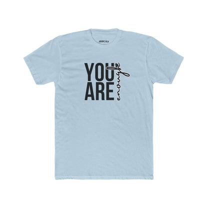 Inspirational Unisex Cotton Crew Tee - You Are Enough, Motivational Shirt, Gift for Friends, Positive Affirmation Apparel, Everyday Wear