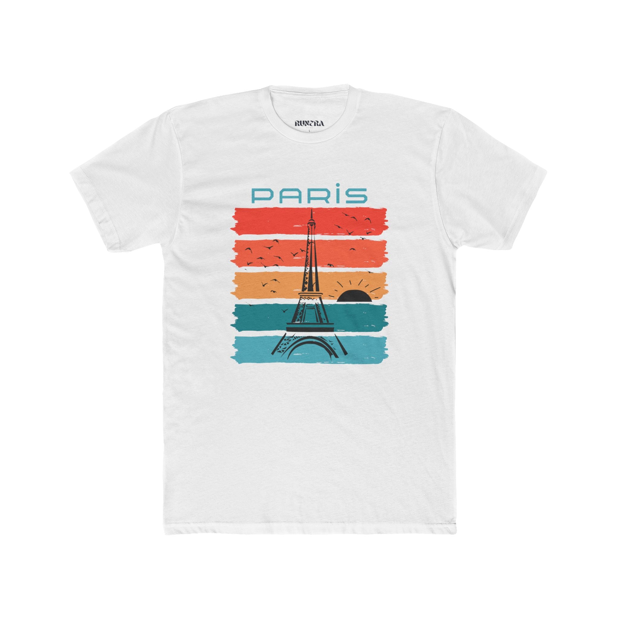 Paris Vintage Graphic Tee for Travelers, Unisex Cotton Crew T-Shirt, Paris Lover Shirt, Travel Gift, Adventure Apparel